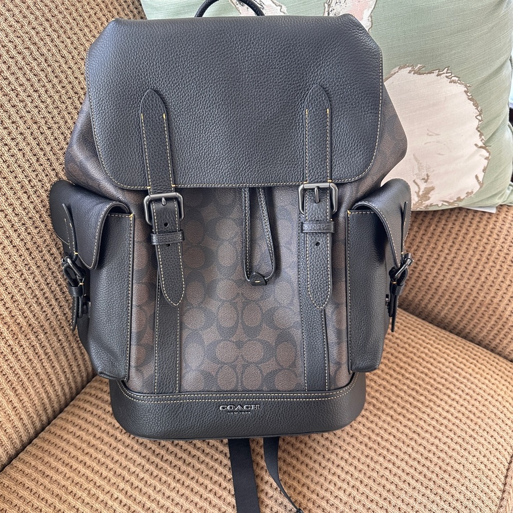 NWT Coach Hudson Backpack in Signature c r388 - Picture 9 of 16